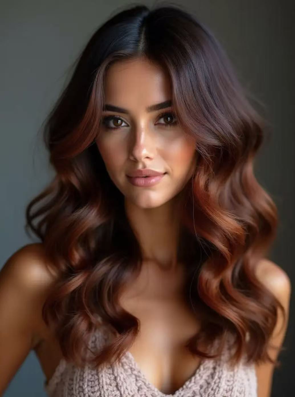 Liquid Brunette hair color
