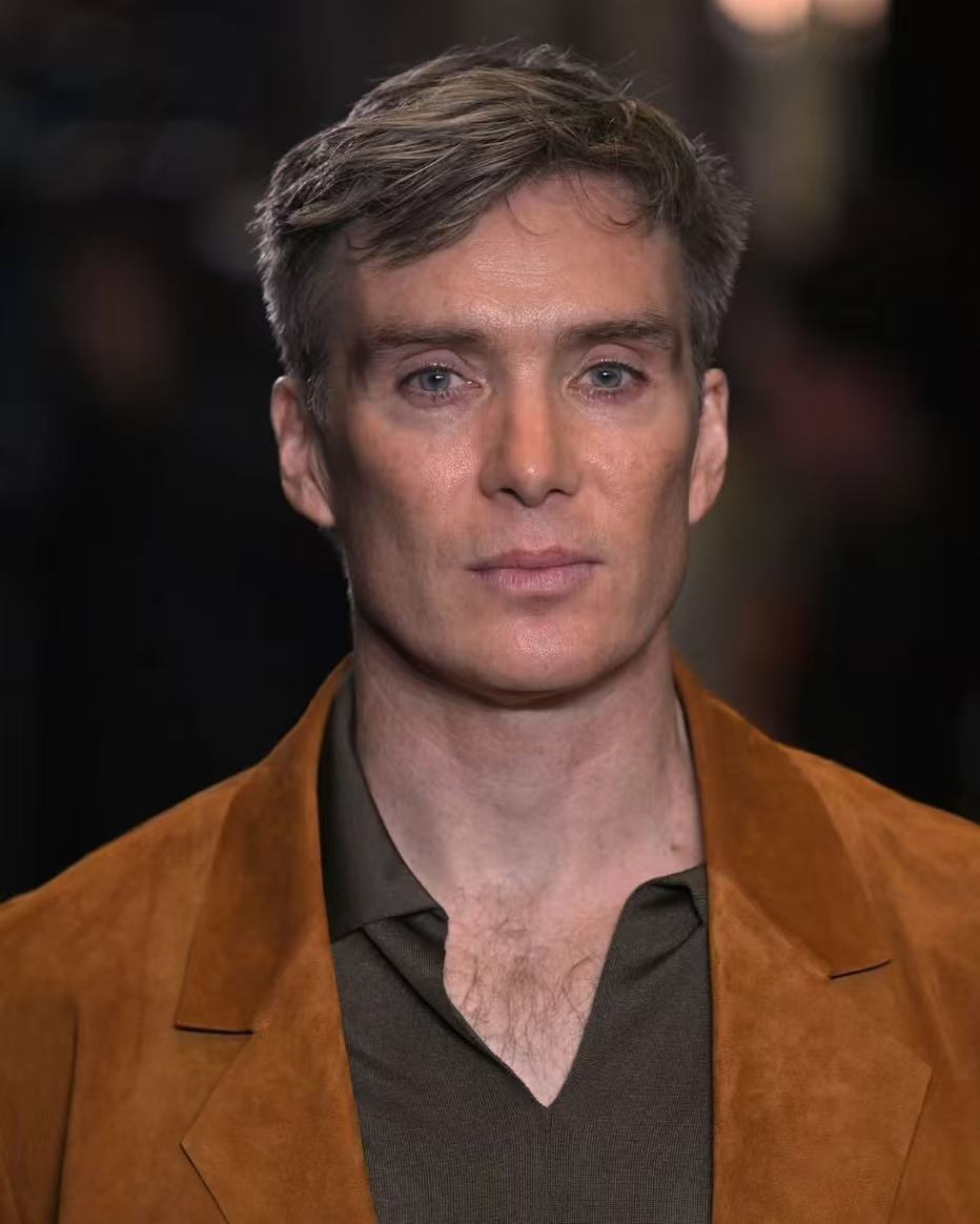 Cillian Murphy short silver crop hairstyle
