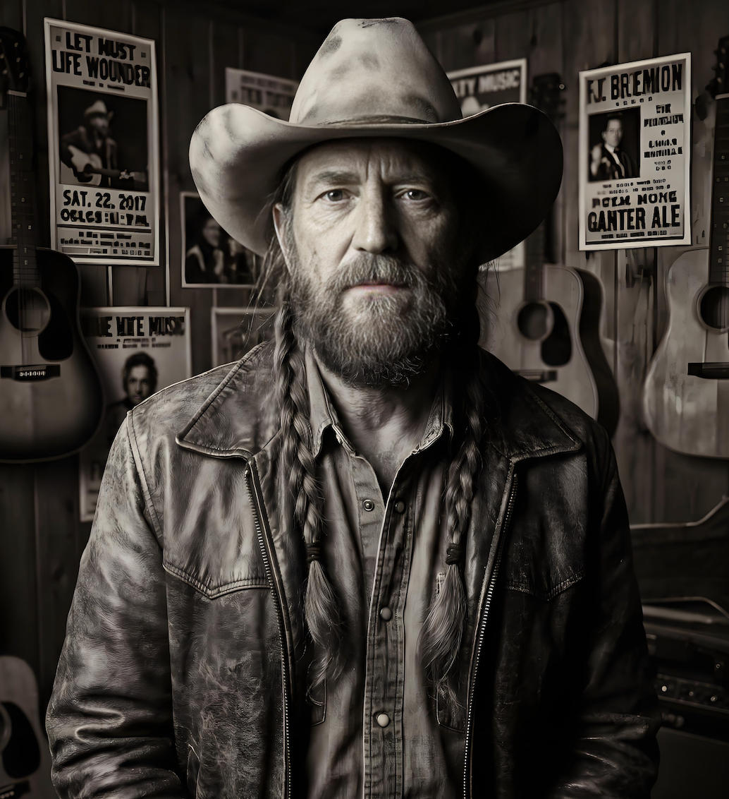 David Allan Coe iconic outlaw style with cowboy hat and long hair