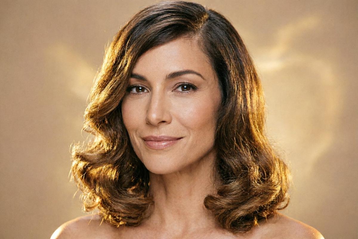 Soft Glam long waves starting at jawline for diamond face