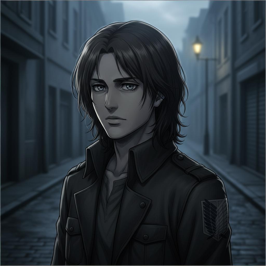 Stage 1: Natural shoulder-length hair - Eren's mysterious drifter look
