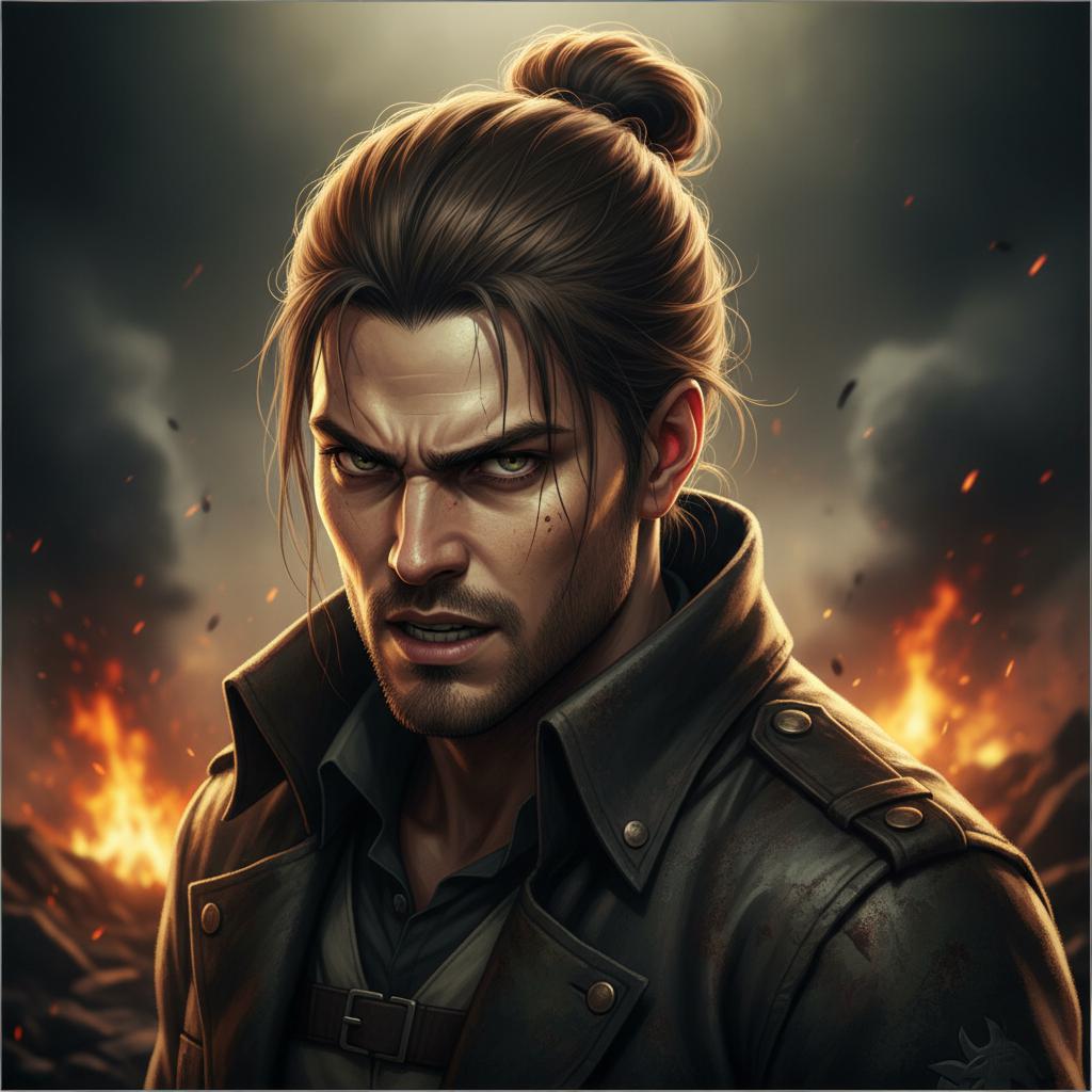 Stage 3: Full man bun - Eren's revolutionary leader look