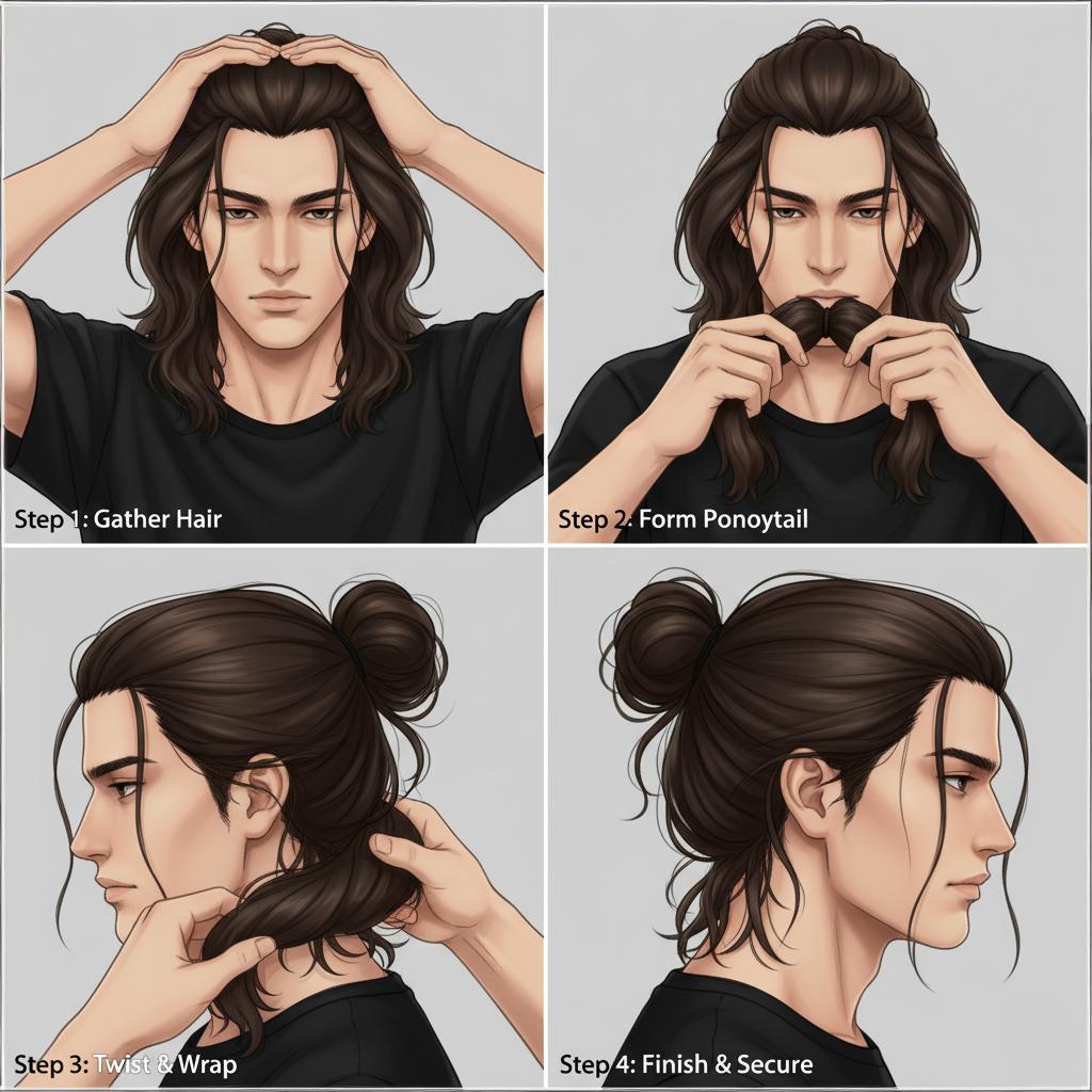 Step-by-step tutorial: How to tie the perfect Eren Yeager man bun in under 1 minute