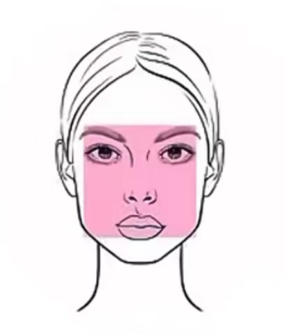 Square Face Shape Diagram