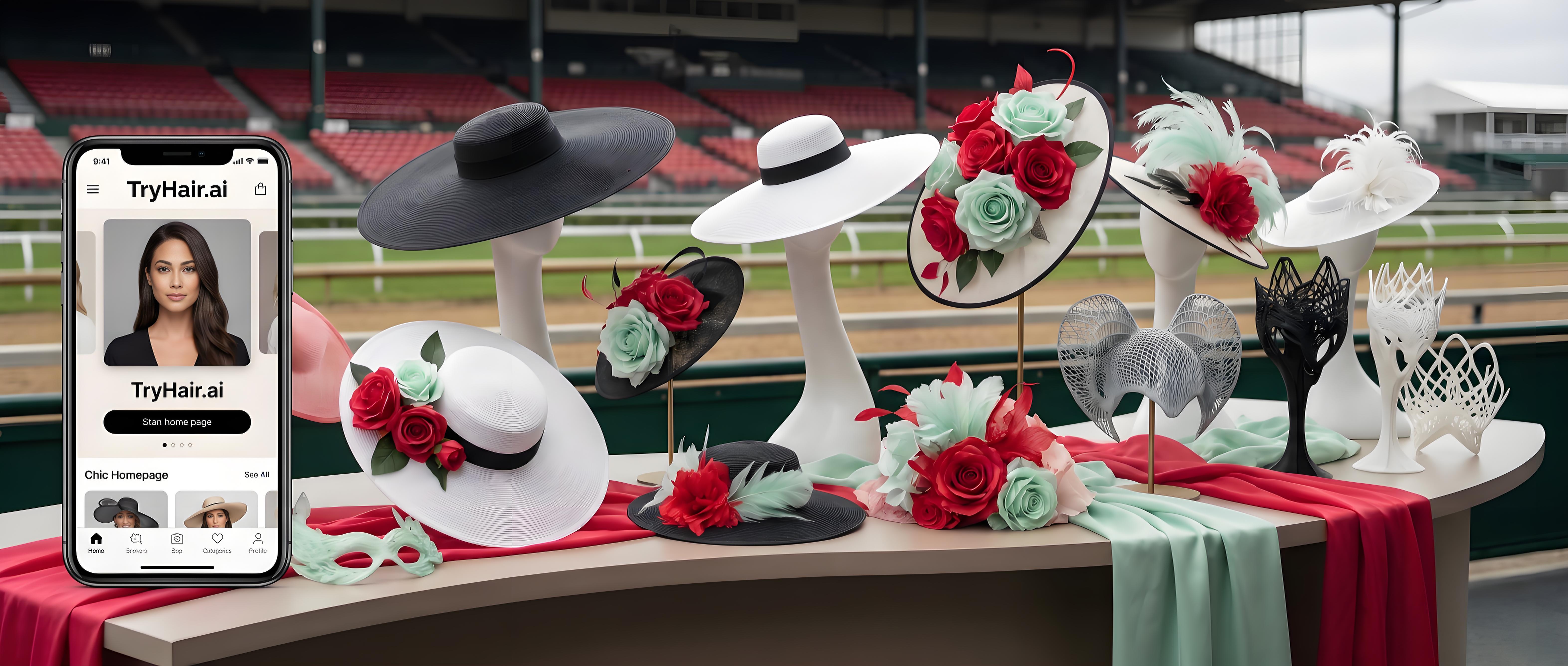 Kentucky Derby 2026 headpieces and fashion accessories showcasing the variety of styles available for Derby enthusiasts