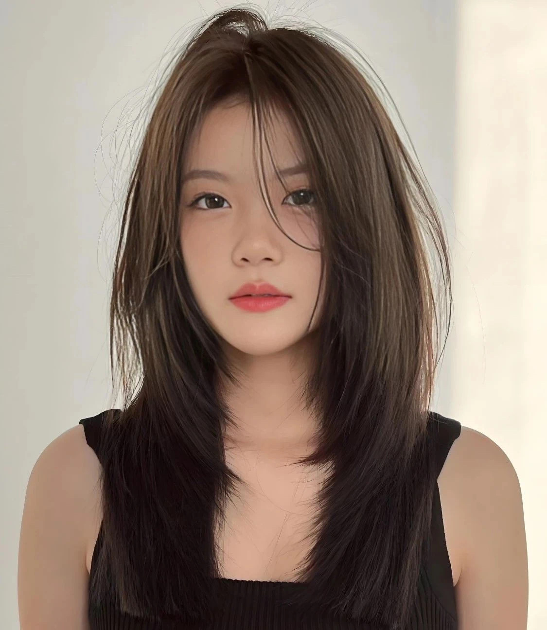 Layered Mid-Length Hair