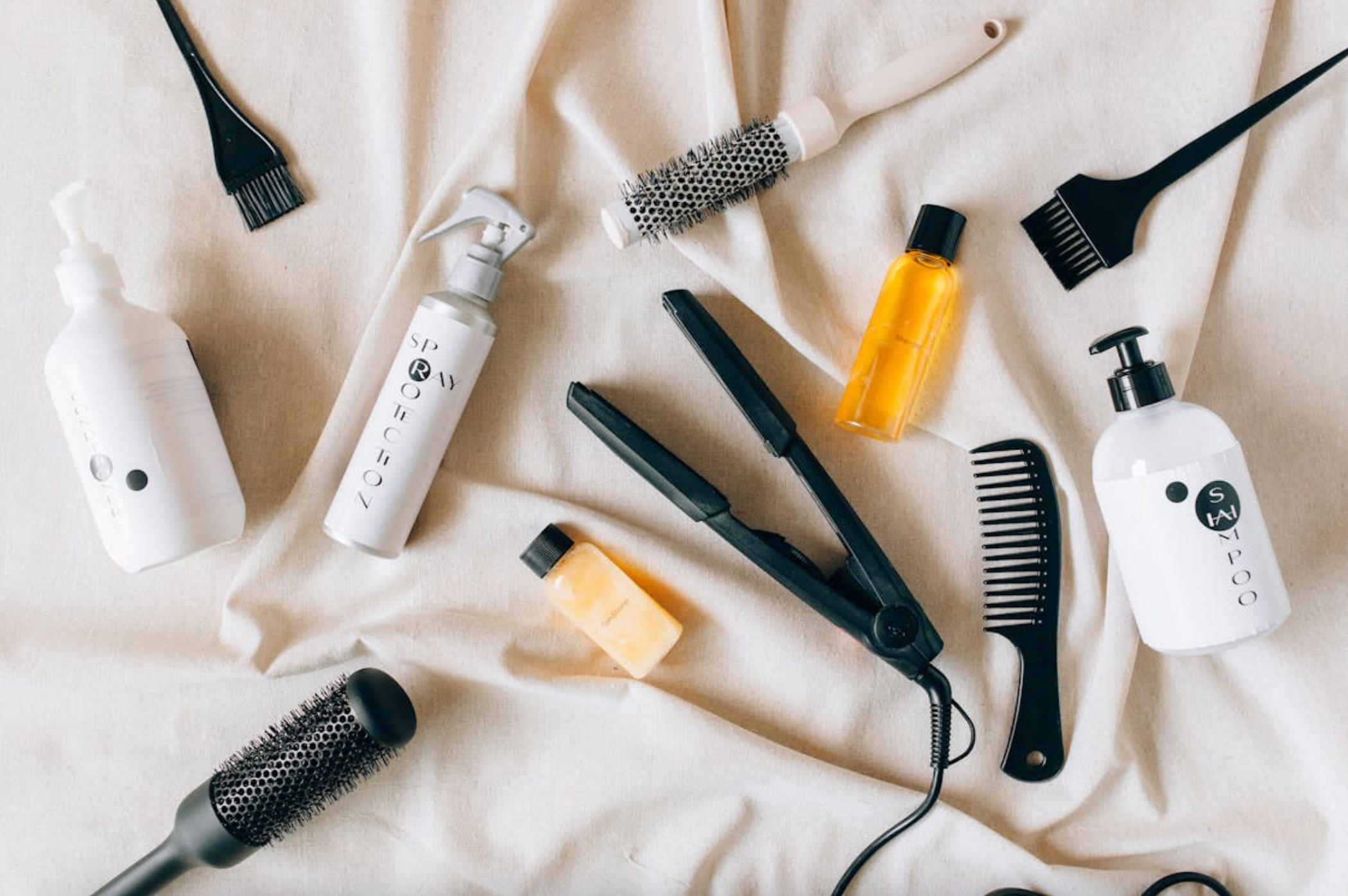 Essential Hair Styling Products: Matte Clay, Comb, and Setting Spray