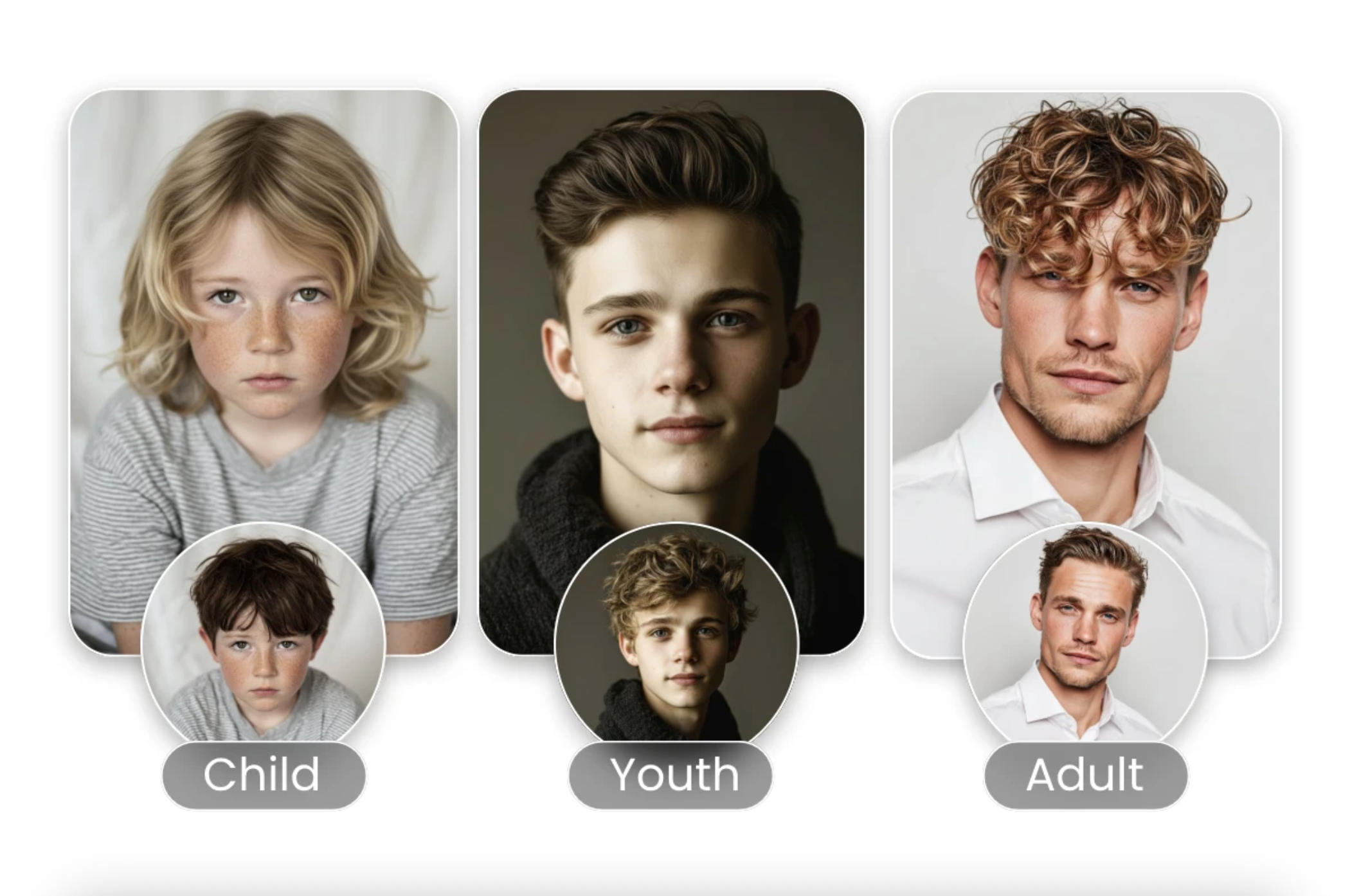 AI Hairline Simulation Before and After