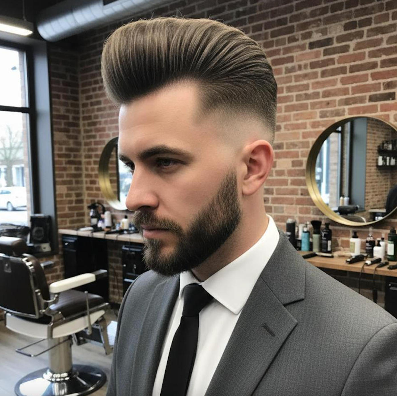 Modern Pompadour Fade