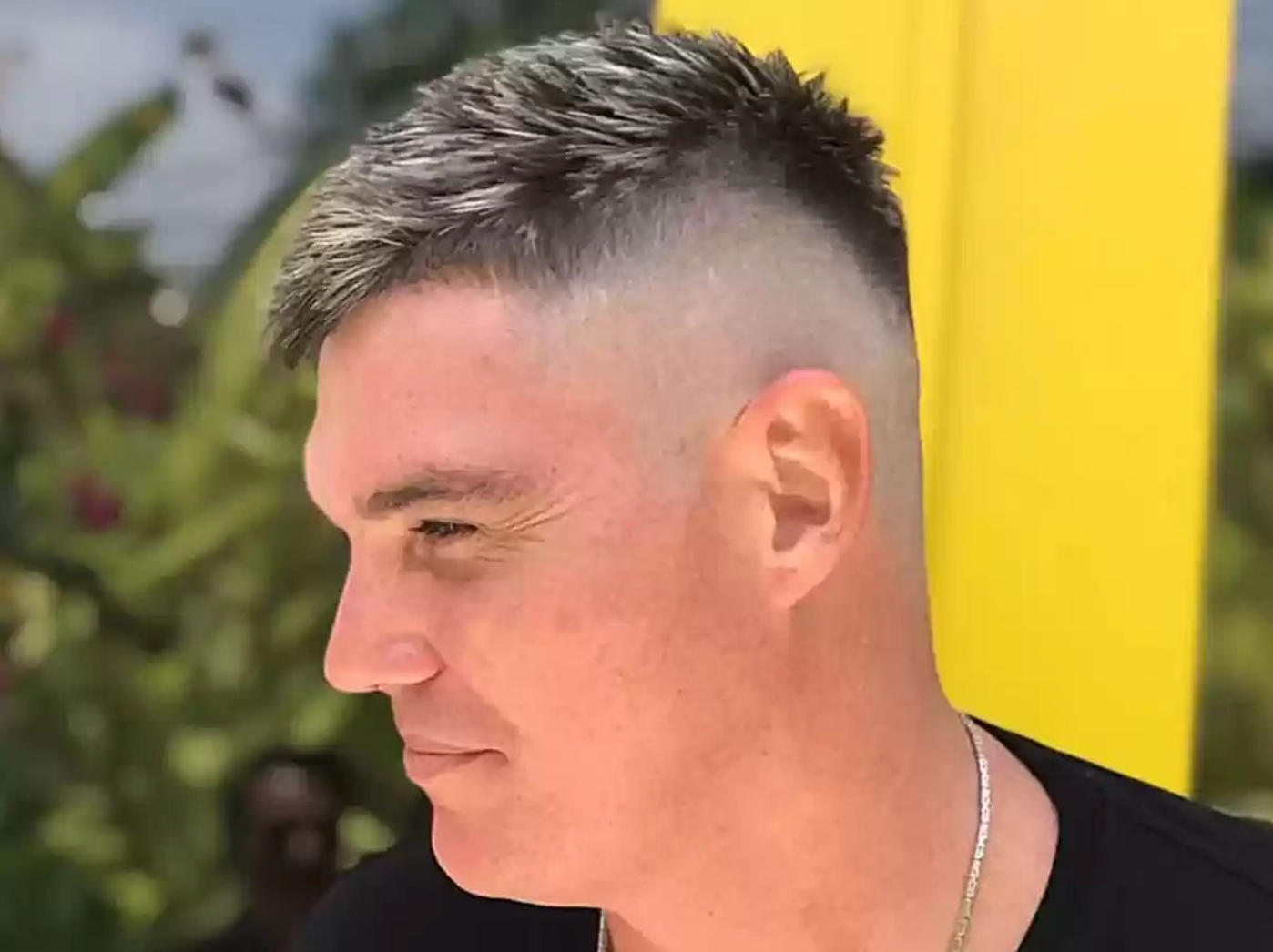 Buzz Cut with Color Accents