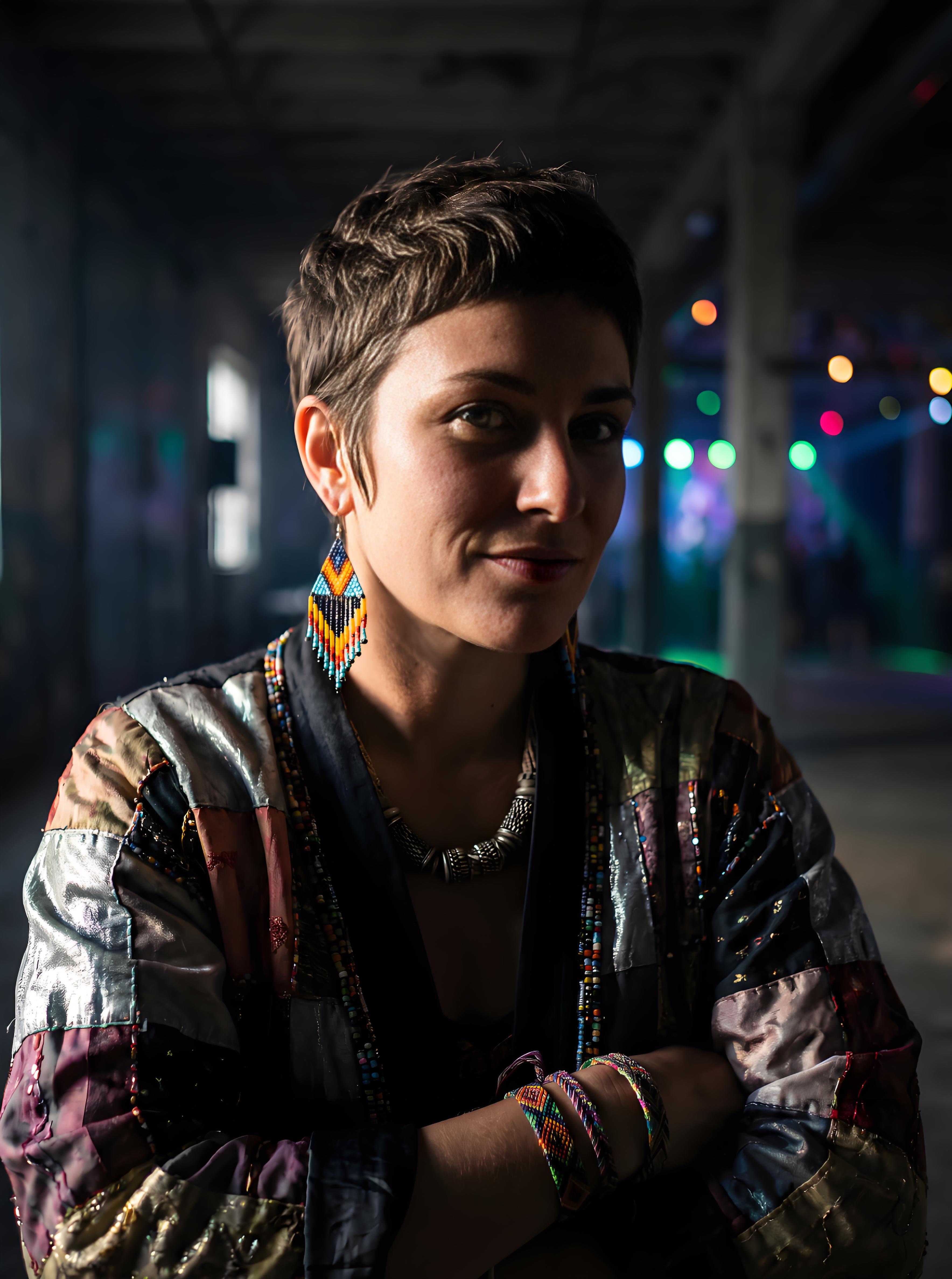 Easter Bonnet Pixie hairstyle with festival earrings for bold transformation