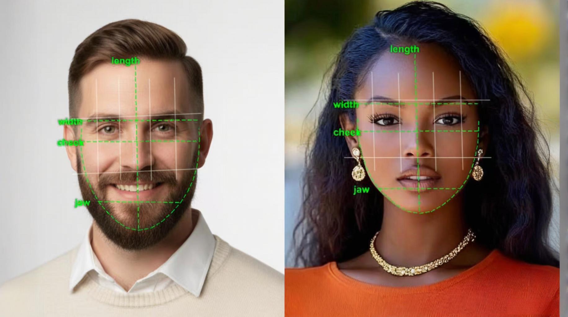 TryHair.ai face shape analyzer interface