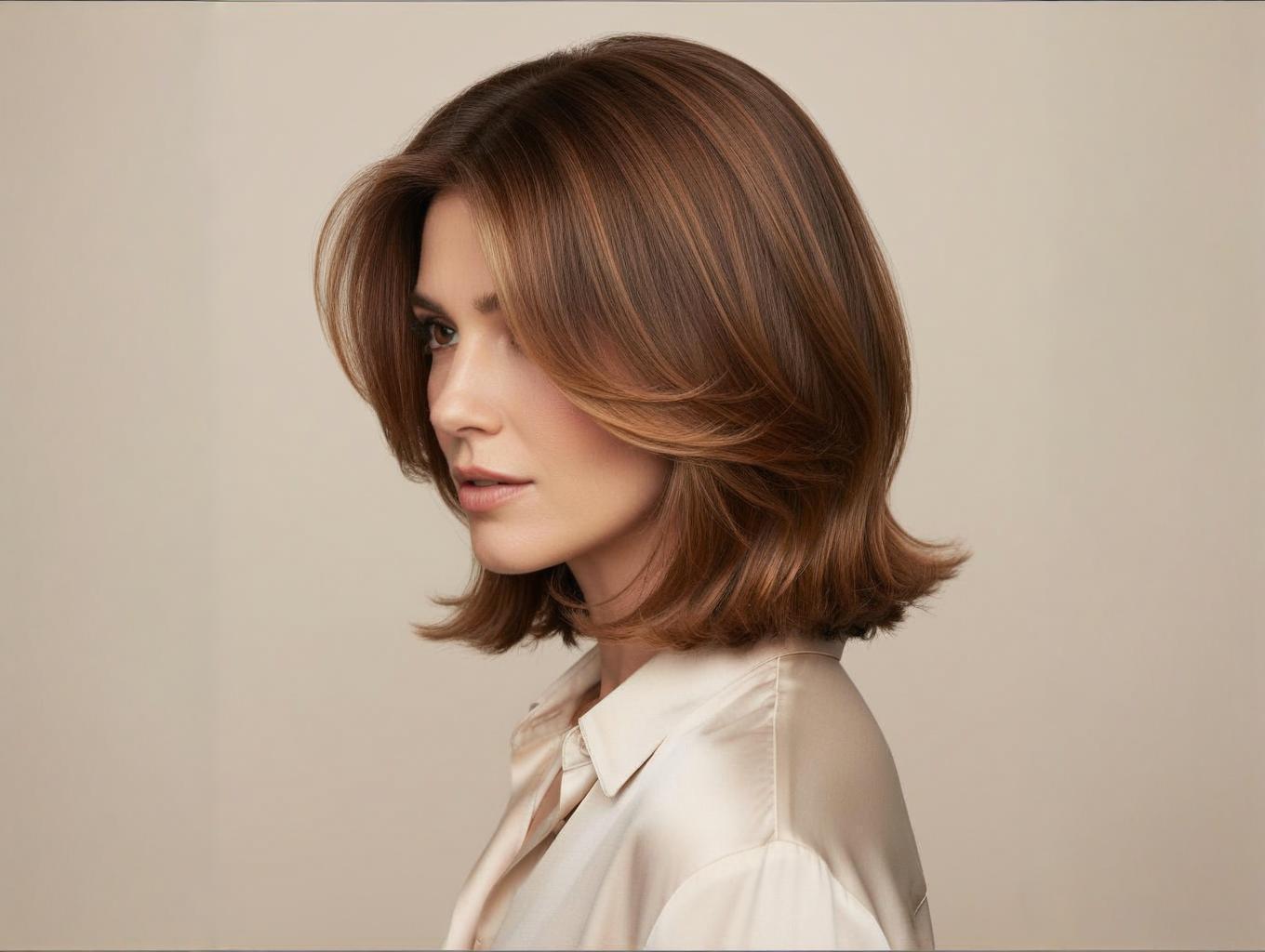 The Mira Bob - shoulder-length layered haircut