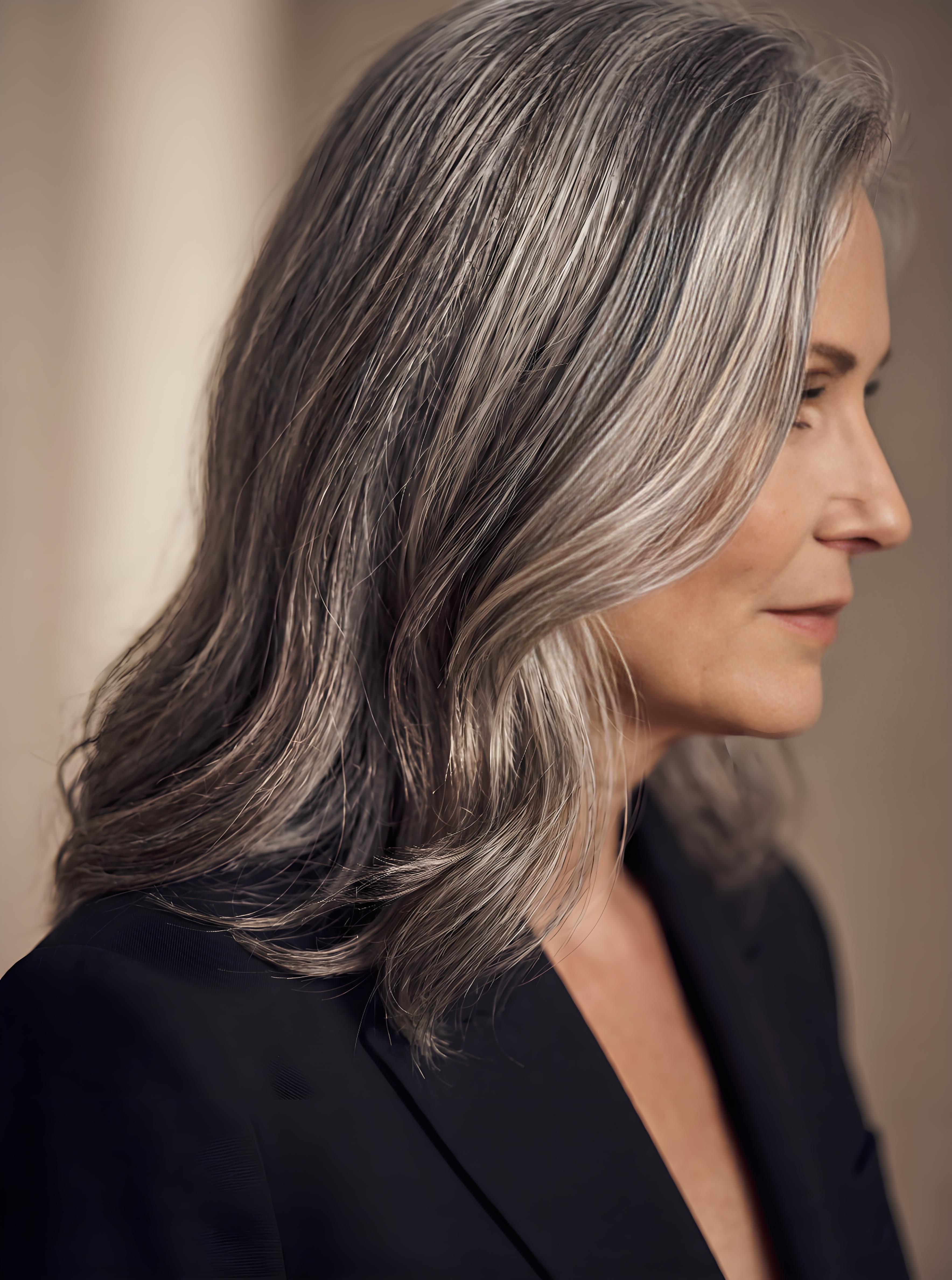 Close-up of beautiful hair texture