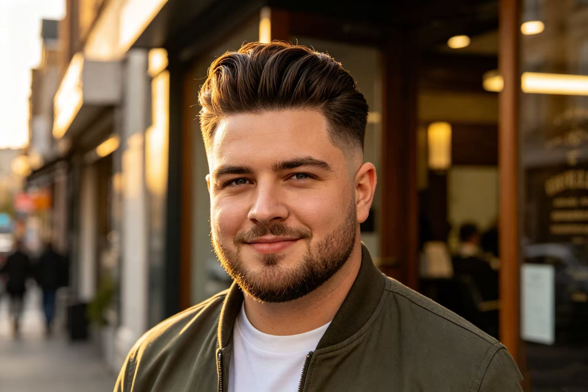Confident Man with Pompadour