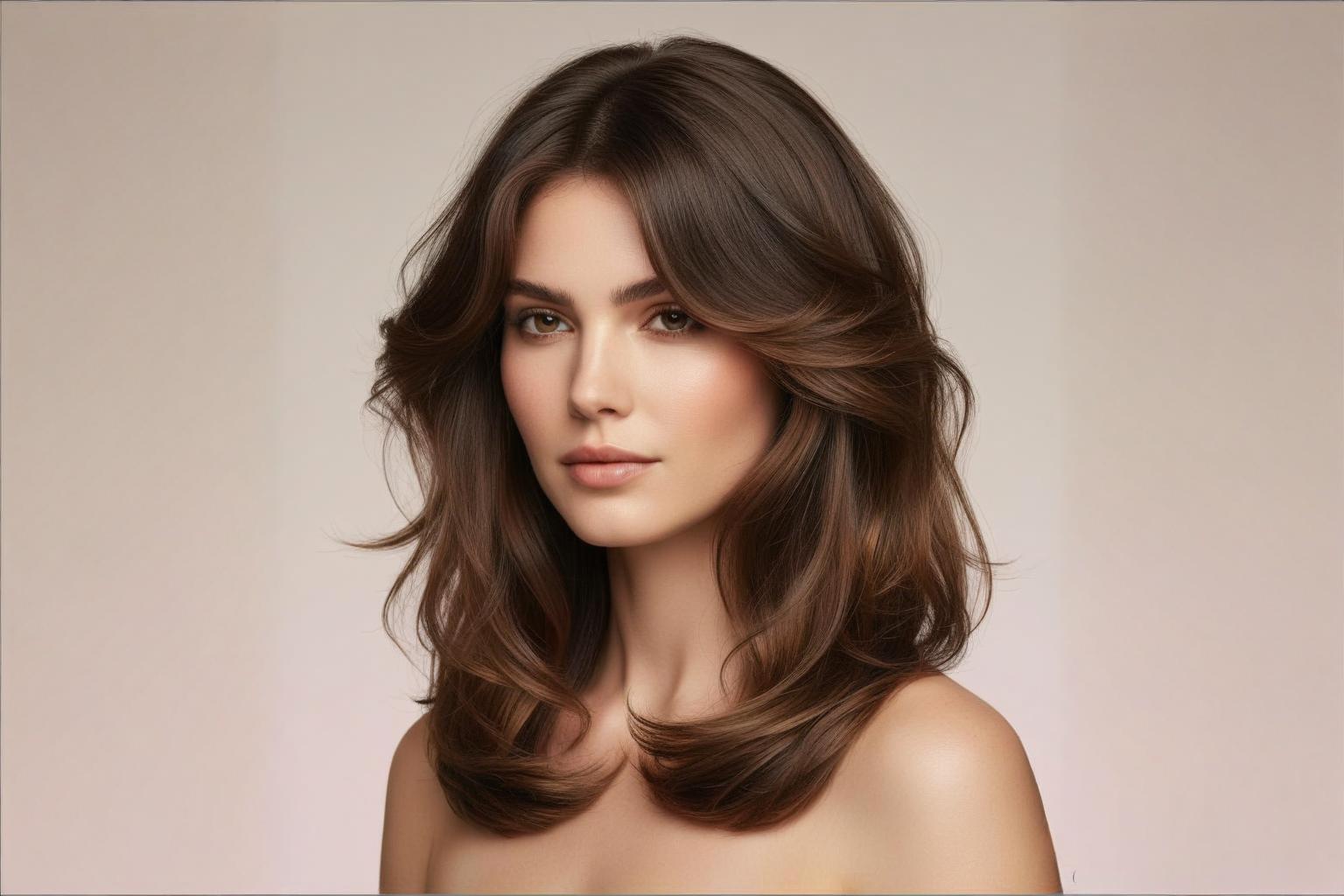 Butterfly cut hairstyle with airy layered volume and face-framing layers, lightweight spring hair trend