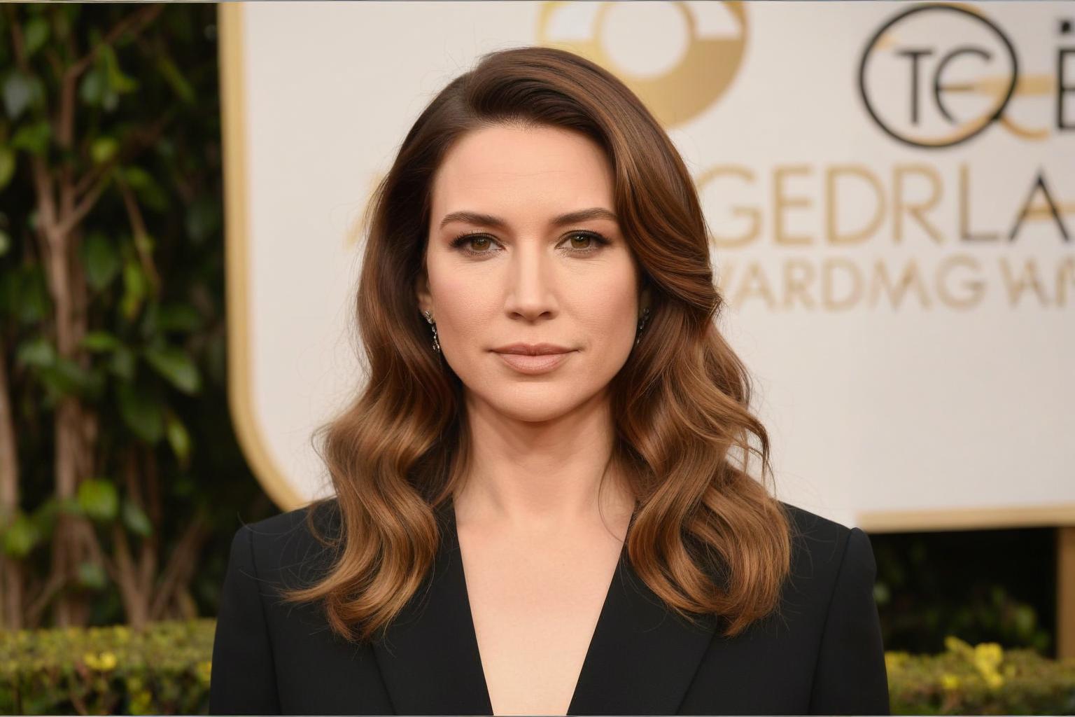 Minnie Driver Triangle Face Hairstyle Example