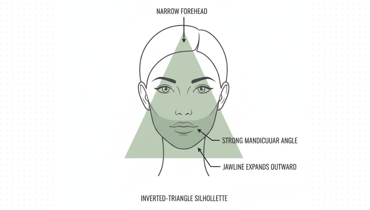 Triangle Face Visual Characteristics Diagram