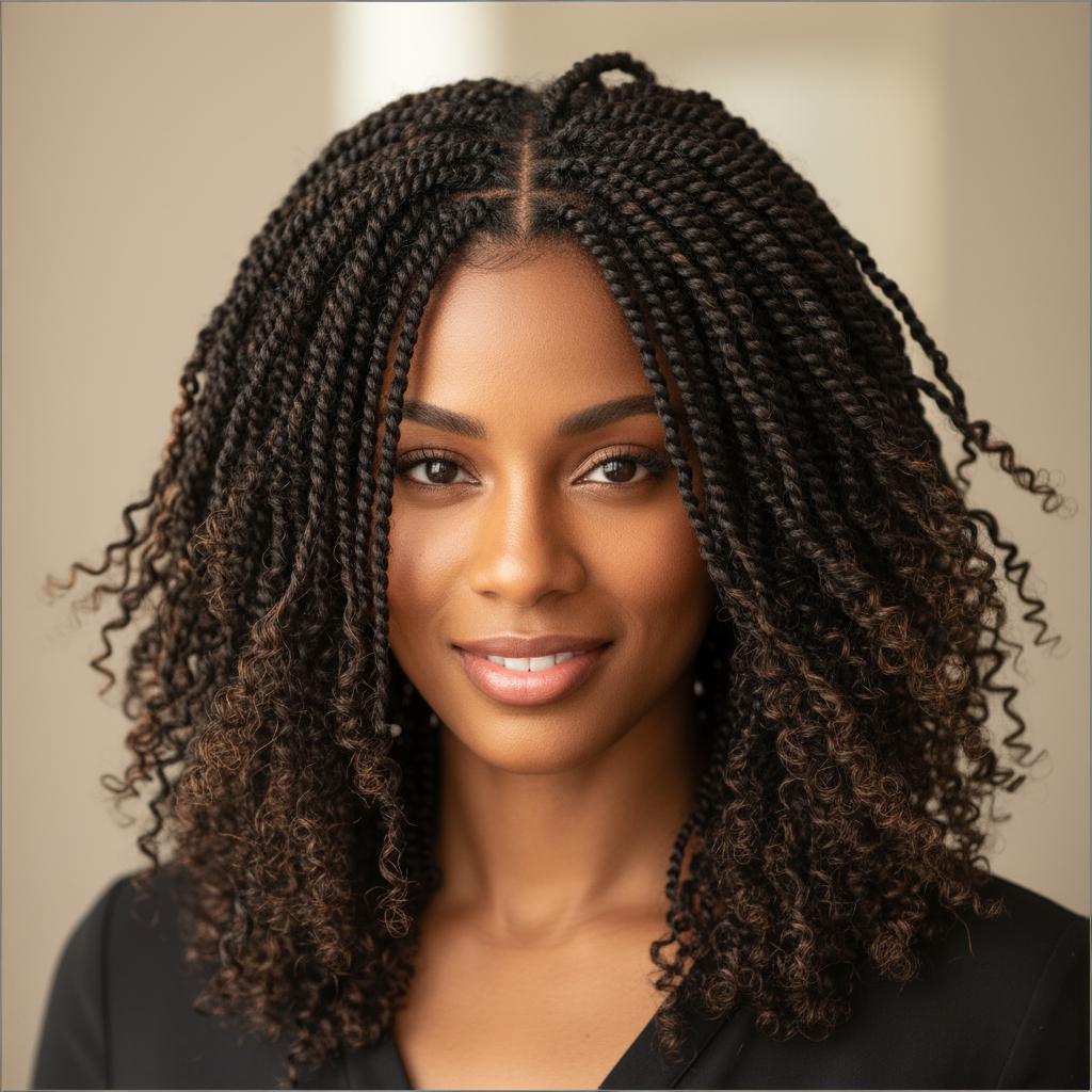 Mini Twists: tiny, delicate twists with natural movement