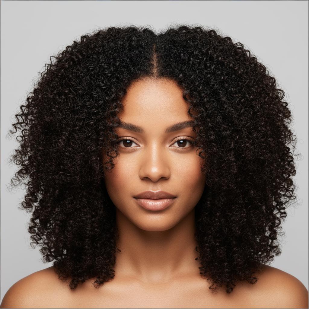 After: Beautiful twist-out with defined bouncy curls