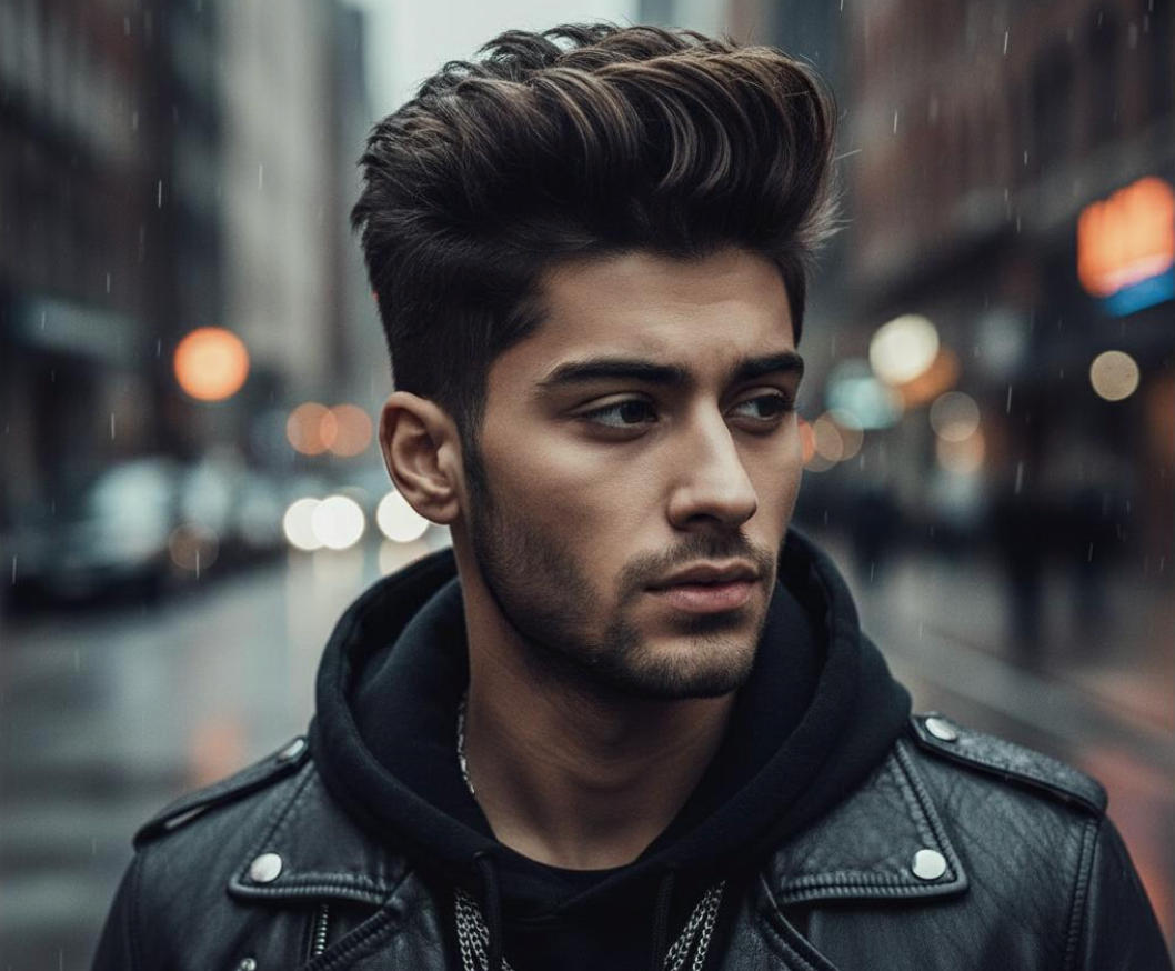 Zayn Malik with modern textured Pompadour